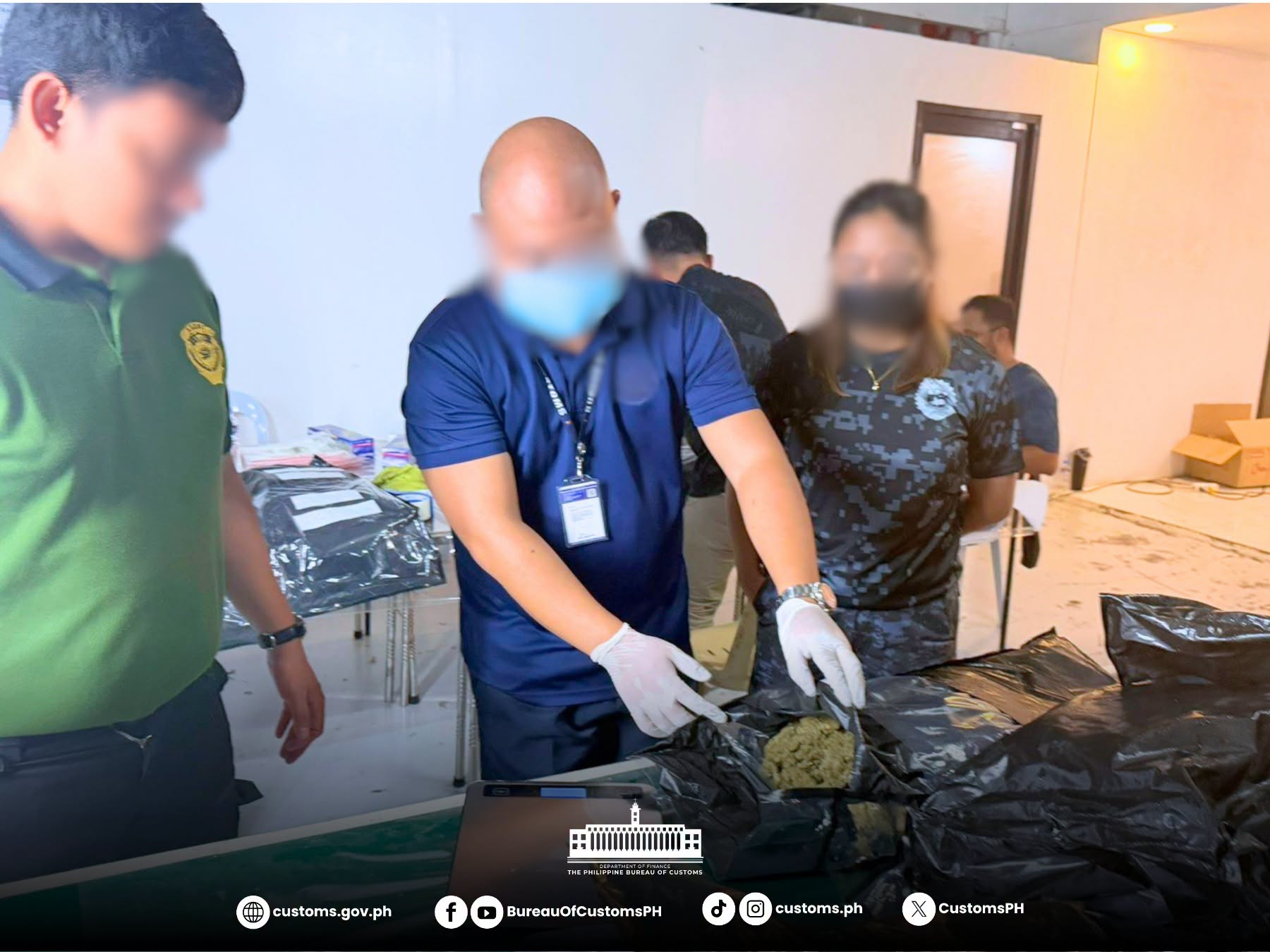 BOC nakasamsam ng karagdagang 123 kilo ng Kush sa Subic Yacht; kabuuang halaga umabot na sa P366.65 Milyon