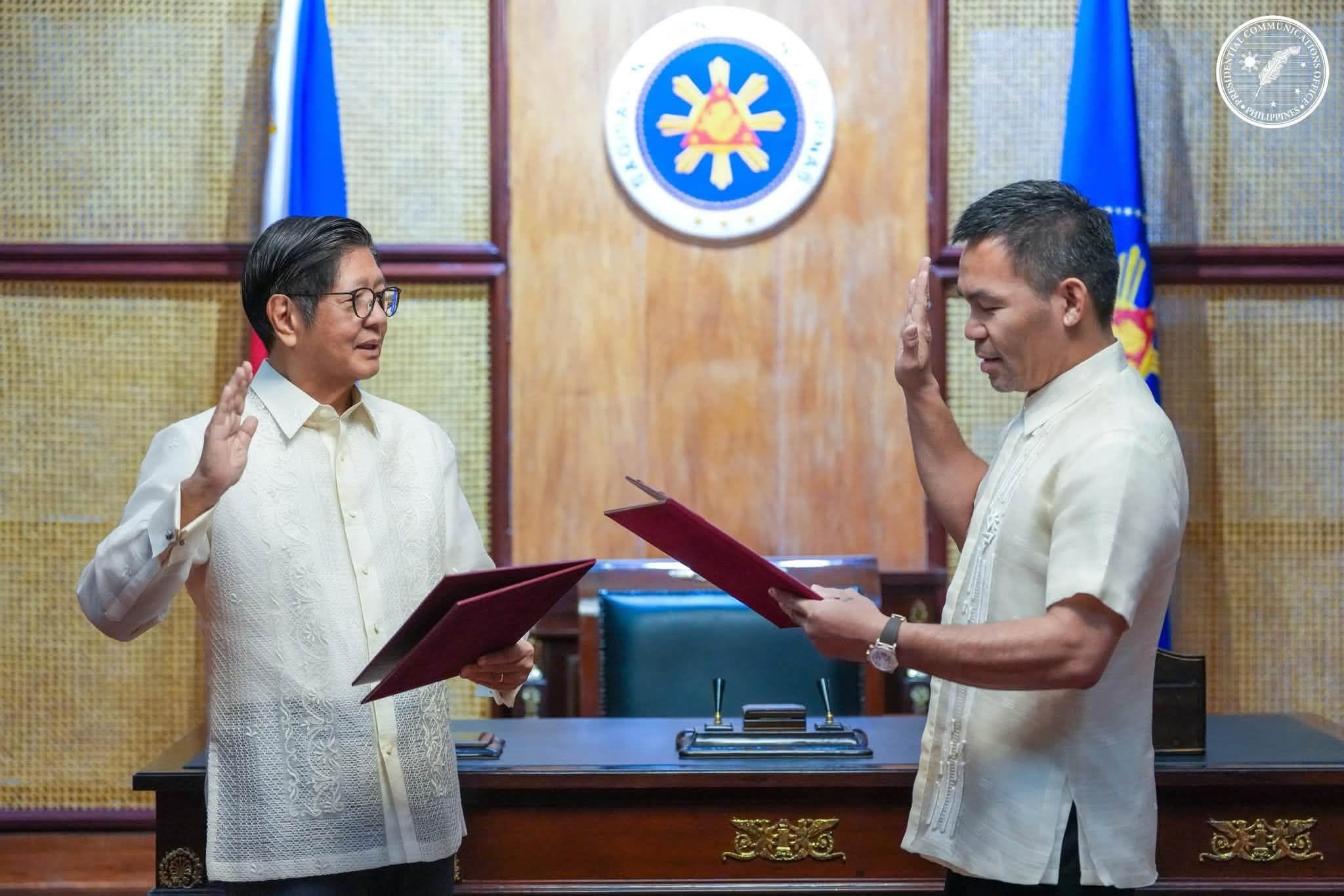 Boxing champ Manny Pacquiao itinalaga bilang kalihim ng national Anti-Poverty Commission